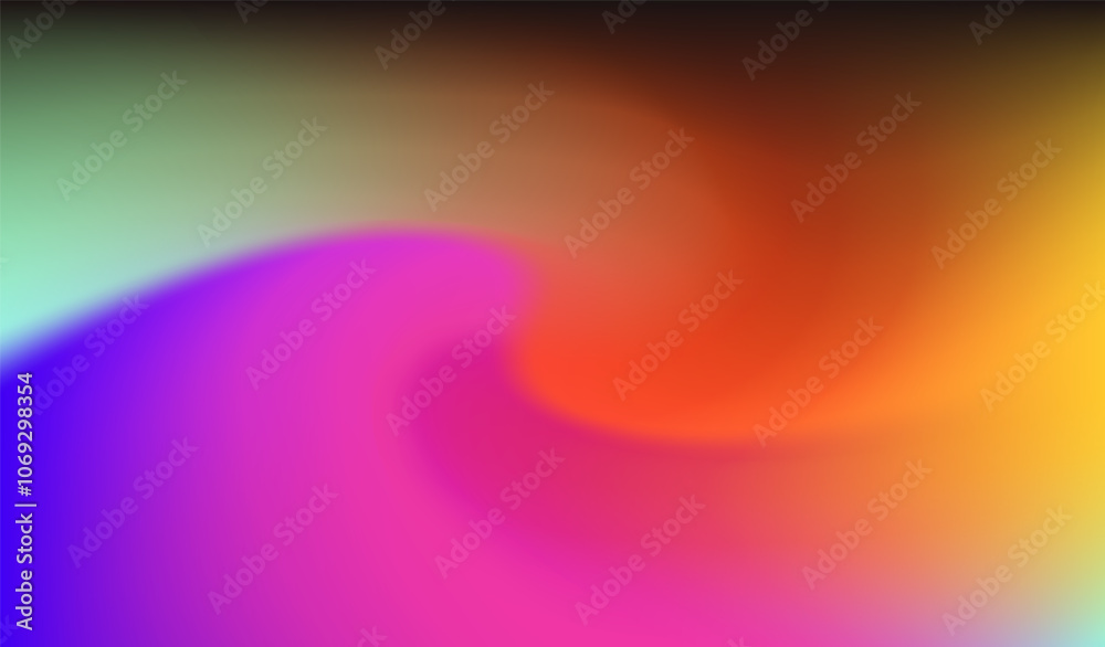 Poster abstract blurred background with colorful stains.
