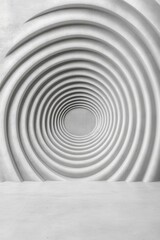 Obraz premium Repeating geometric shapes create an abstract optical illusion
