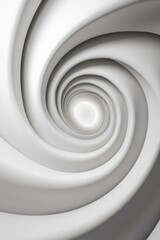 Obraz premium Swirling abstract architectural pattern in grayscale