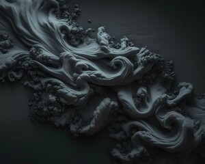 milk dissolves in black water