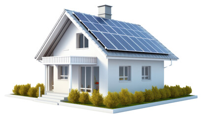 Obraz premium PNG Solar cell house architecture building.
