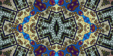 Seamless abstract pattern. The texture of the pattern is symmetrical. Endless pattern