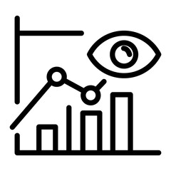 Predictive Analytics vector icon style