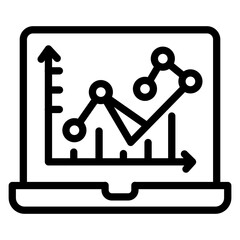 Predictive Modeling vector icon style