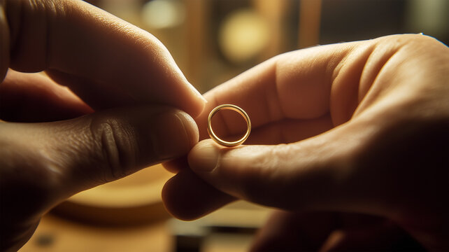 職人技で磨かれた結婚指輪