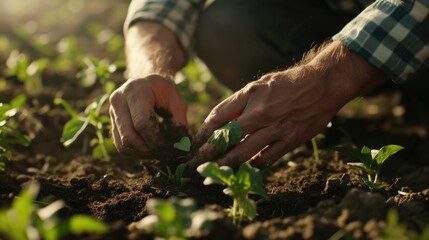 Regenerative farming practices on an organic farm