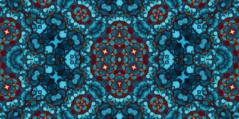 Seamless abstract pattern. The texture of the pattern is symmetrical. Endless pattern