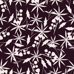 Amazing seamless floral pattern with bright colorful small flowers.