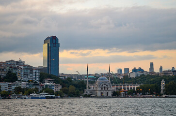 Fototapeta premium view of the besiktas, istanbul