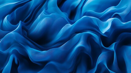Obraz premium Abstract image of dark blue and light blue flowing lines.