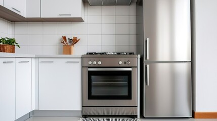 Modern Kitchen with Stainless Steel Appliances