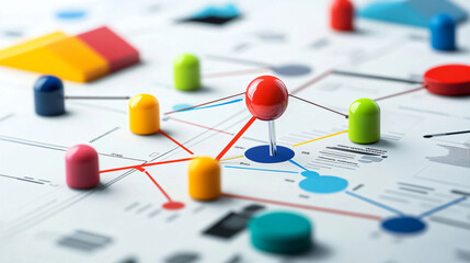 A concept map showcasing unique market positioning strategies.