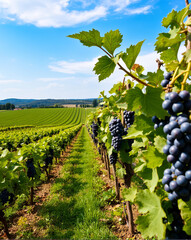 vineyard in autumn