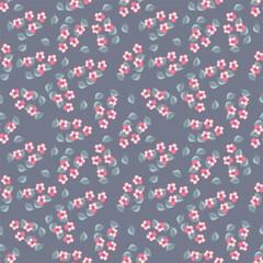 seamless pattern of flowering spring branches