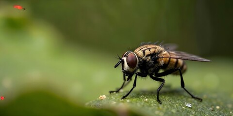 Fototapeta premium close up of fly