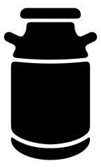 Milk can, milk, dairy, drink, food and meal. Drinking, nourishment, eat, eating, illustration