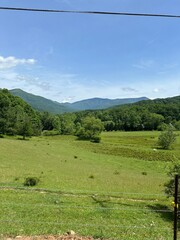 landscape with mountains