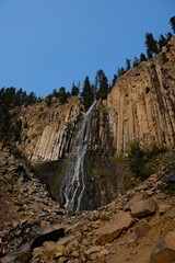 waterfall in the Montana mountains