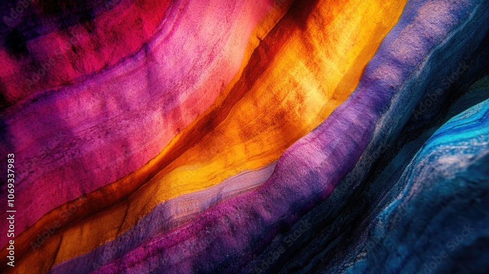 Poster a close-up of a colorful fabric texture