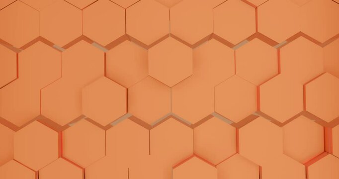 abstract background, seamless pattern backdrop with hexagon shapes, loading screen, explainer background, opener, outro concept. 4K animation honey comb effect for education and technology.