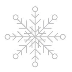 snowflake and star icon. Christmas winter snowflake decoration