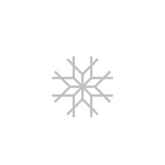 snowflake and star icon. Christmas winter snowflake decoration