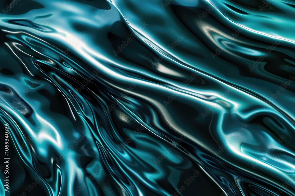 Aufkleber a close-up shot of a shiny metallic surface with reflective properties