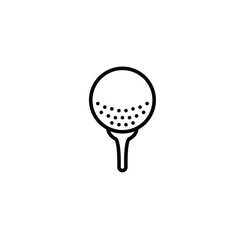 Golf ball icon flat vector design