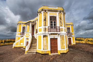 The Fort Nossa Senhora da Graca or Fort Conde de Lippe north of the city of Elvas in Alentejo,...