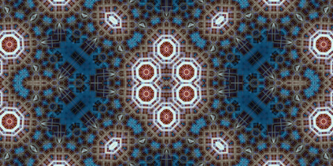 Seamless abstract pattern. The texture of the pattern is symmetrical. Endless pattern