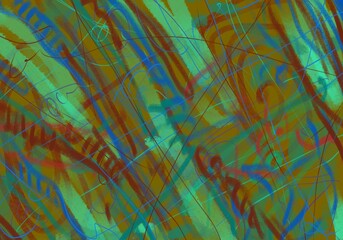 Abstract image for printing - digital painting © Cubitron