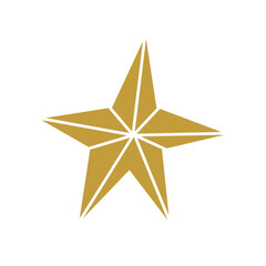 star Christmas icon. Christmas tree star decoration.  SVG icon