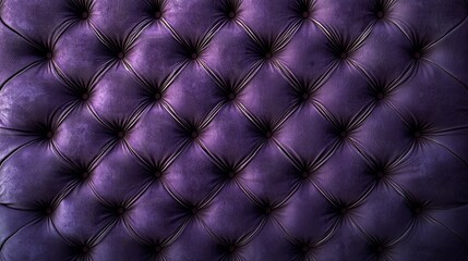 Fototapeta premium Luxurious purple tufted leather texture background