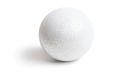 A single white egg sits on a pure white surface