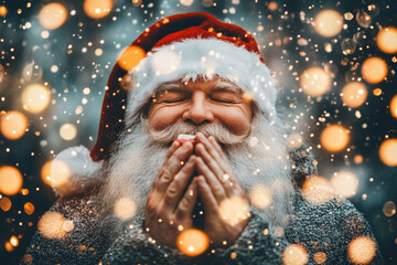 Portrait of smiling Santa Claus
