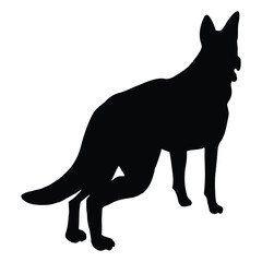 Dog clip art design on plain white transparent isolated background for card, shirt, hoodie, sweatshirt, apparel, card, tag, mug, icon, poster or badge