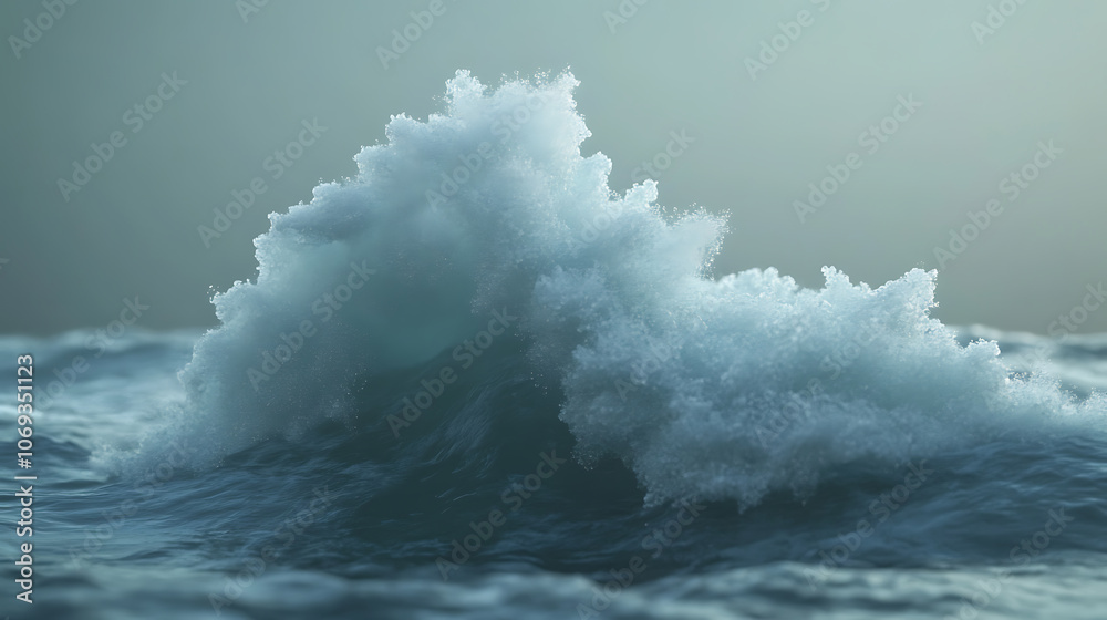 Aufkleber animation with wave object in motion made
