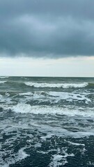stormy sea and sky