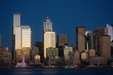 Obraz premium Seattle Skyline, November 6