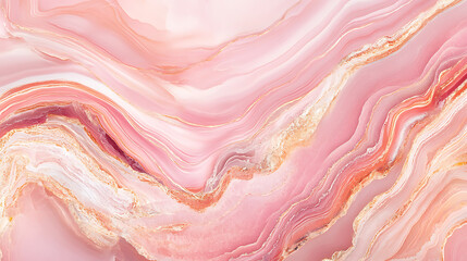 Pink Onyx Crystal Marble Texture with Icy Colors, Polished Quartz Stone Background, It Can Be Used For Interior-Exterior Home Decoration and Ceramic Tile Surface, Wallpaper