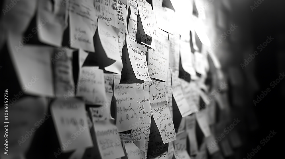 Poster tell us what you think write on sticky notes