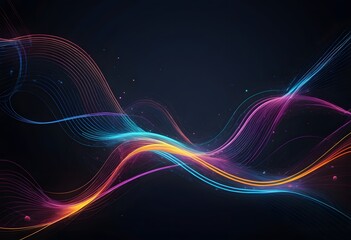 Abstract technology particles mesh background created with generative AI