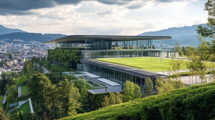 Obraz premium FIFA headquarters in Zurich, Switzerland; photographed in July 2024