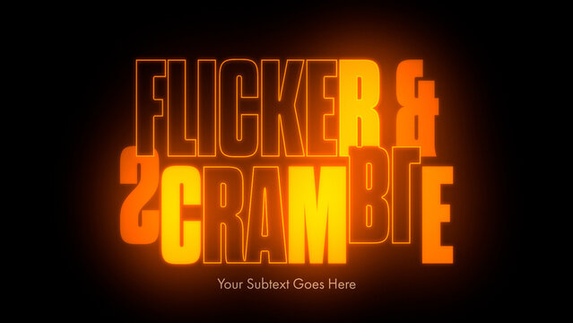 Flicker and Scramble Titles