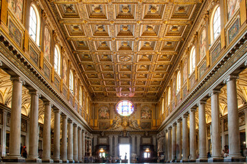 Basilica of Saint Mary Major in Rome, Italy, interior