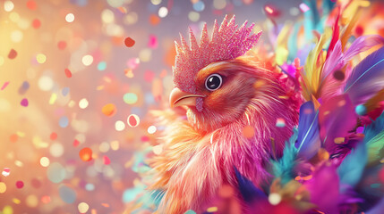 Colourful Hen Party Card