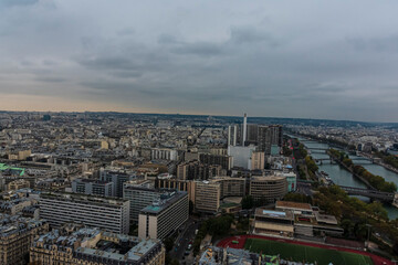 photography of landscapes of the city of Paris from above