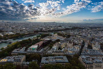 Fototapeta premium photography of landscapes of the city of Paris from above