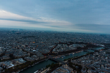 photography of landscapes of the city of Paris from above