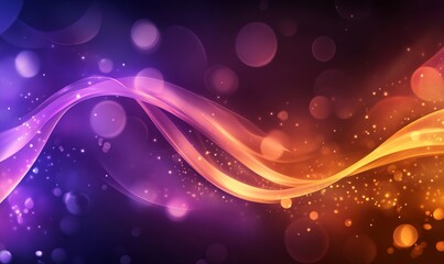 Abstract Purple and Orange Lights Background